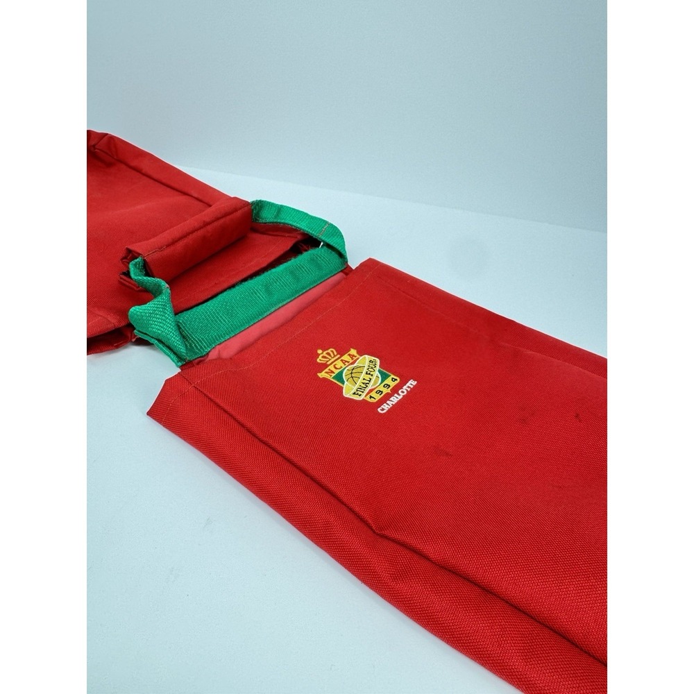 Bike Pannierβ Bag Vintage 1994 NCAA Final Four Charlotte Red Canvas